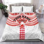 Personalized Sydney Swans Bedding Set Polynesian Tribal Pattern Heritage Football