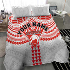 Personalized Sydney Swans Bedding Set Polynesian Tribal Pattern Heritage Football