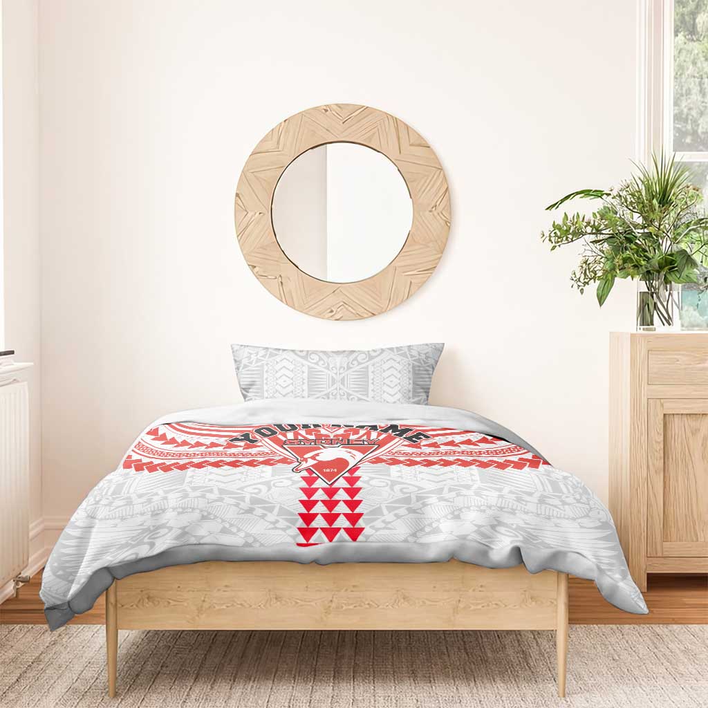 Personalized Sydney Swans Bedding Set Polynesian Tribal Pattern Heritage Football