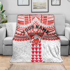 Personalized Sydney Swans Blanket Polynesian Tribal Pattern Heritage Football