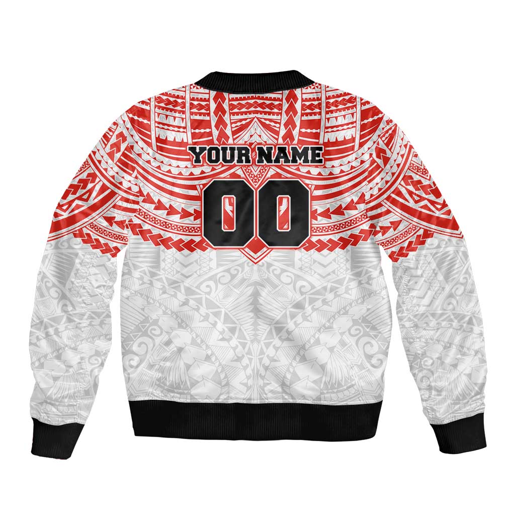 Personalized Sydney Swans Bomber Jacket Polynesian Tribal Pattern Heritage Football