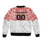 Personalized Sydney Swans Bomber Jacket Polynesian Tribal Pattern Heritage Football