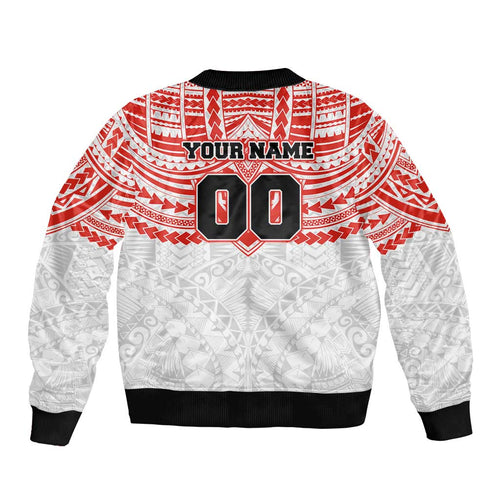 Personalized Sydney Swans Bomber Jacket Polynesian Tribal Pattern Heritage Football