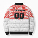 Personalized Sydney Swans Bomber Puffer Jacket Polynesian Tribal Pattern Heritage Football