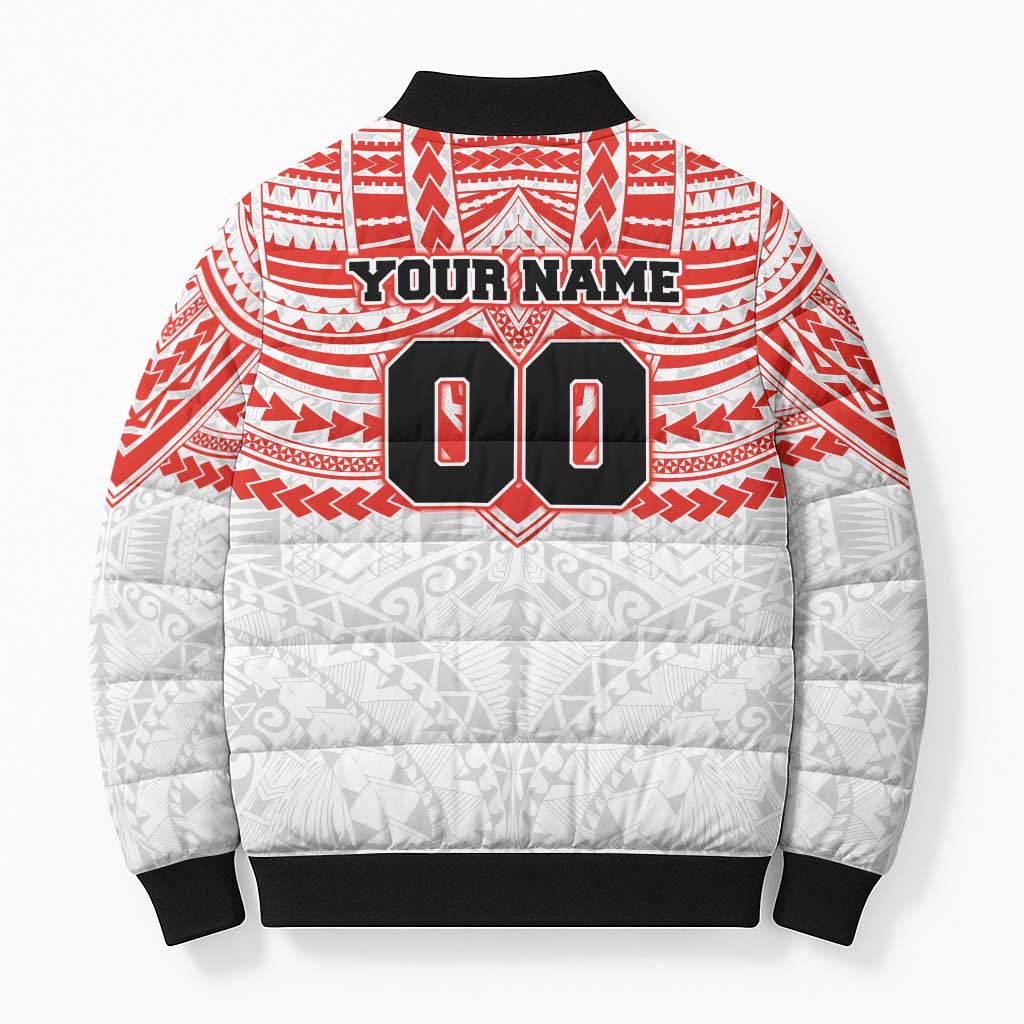 Personalized Sydney Swans Bomber Puffer Jacket Polynesian Tribal Pattern Heritage Football