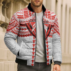 Personalized Sydney Swans Bomber Puffer Jacket Polynesian Tribal Pattern Heritage Football