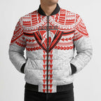 Personalized Sydney Swans Bomber Puffer Jacket Polynesian Tribal Pattern Heritage Football