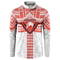 Personalized Sydney Swans Button Sweatshirt Polynesian Tribal Pattern Heritage Football