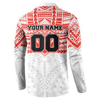 Personalized Sydney Swans Button Sweatshirt Polynesian Tribal Pattern Heritage Football