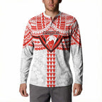 Personalized Sydney Swans Button Sweatshirt Polynesian Tribal Pattern Heritage Football