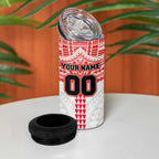 Personalized Sydney Swans 4 in 1 Can Cooler Tumbler Polynesian Tribal Pattern Heritage Football