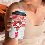 Personalized Sydney Swans 4 in 1 Can Cooler Tumbler Polynesian Tribal Pattern Heritage Football