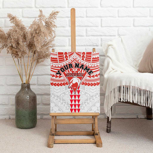 Personalized Sydney Swans Canvas Wall Art Polynesian Tribal Pattern Heritage Football