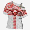 Personalized Sydney Swans Cross Shoulder Shirt Polynesian Tribal Pattern Heritage Football