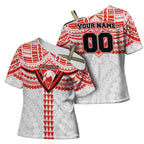 Personalized Sydney Swans Cross Shoulder Shirt Polynesian Tribal Pattern Heritage Football