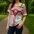 Personalized Sydney Swans Cross Shoulder Shirt Polynesian Tribal Pattern Heritage Football