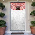 Personalized Sydney Swans Door Cover Polynesian Tribal Pattern Heritage Football