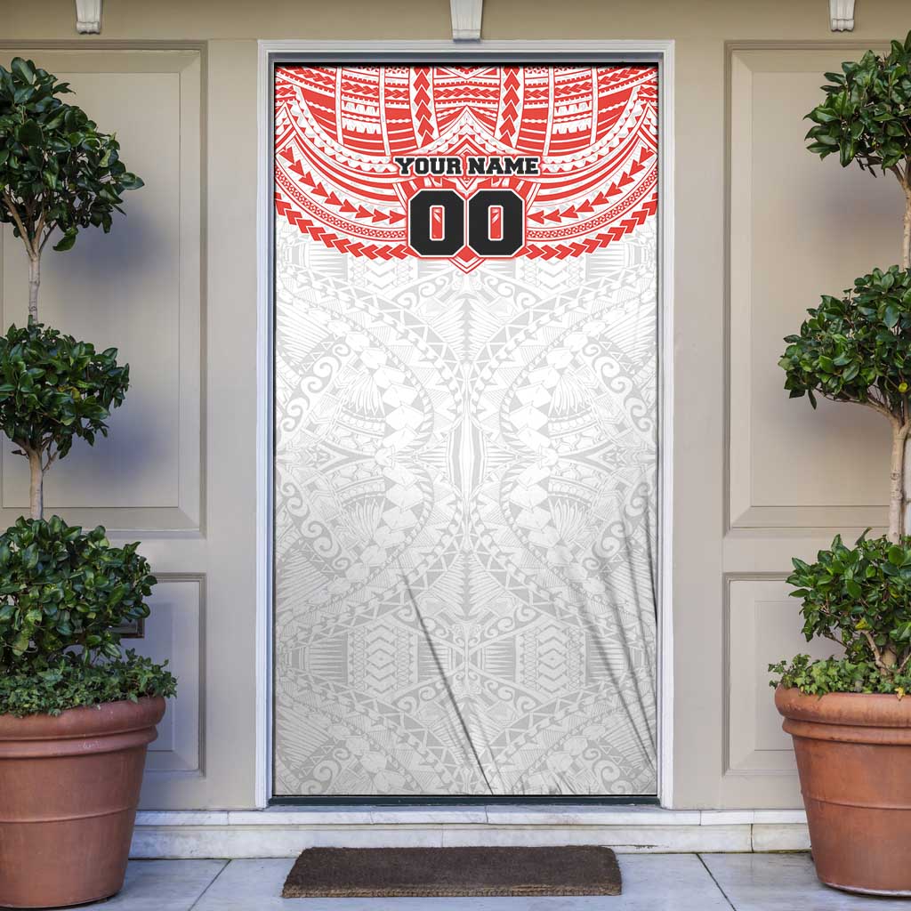 Personalized Sydney Swans Door Cover Polynesian Tribal Pattern Heritage Football