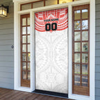 Personalized Sydney Swans Door Cover Polynesian Tribal Pattern Heritage Football