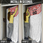 Personalized Sydney Swans Door Cover Polynesian Tribal Pattern Heritage Football