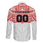 Personalized Sydney Swans Family Matching Long Sleeve Bodycon Dress and Hawaiian Shirt Polynesian Tribal Pattern Heritage Football