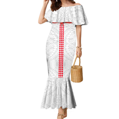 Personalized Sydney Swans Family Matching Mermaid Dress and Hawaiian Shirt Polynesian Tribal Pattern Heritage Football