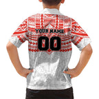 Personalized Sydney Swans Family Matching Off Shoulder Maxi Dress and Hawaiian Shirt Polynesian Tribal Pattern Heritage Football