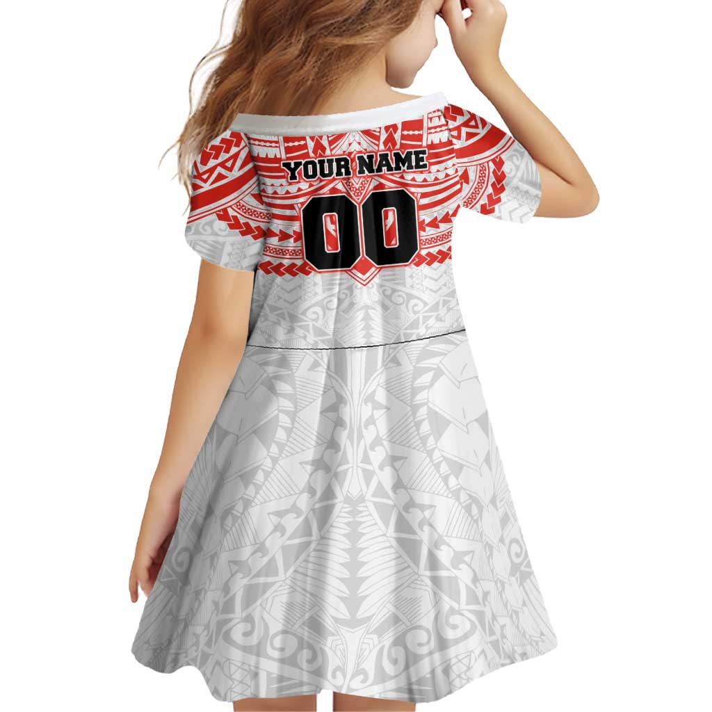 Personalized Sydney Swans Family Matching Off Shoulder Short Dress and Hawaiian Shirt Polynesian Tribal Pattern Heritage Football