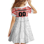 Personalized Sydney Swans Family Matching Tank Maxi Dress and Hawaiian Shirt Polynesian Tribal Pattern Heritage Football