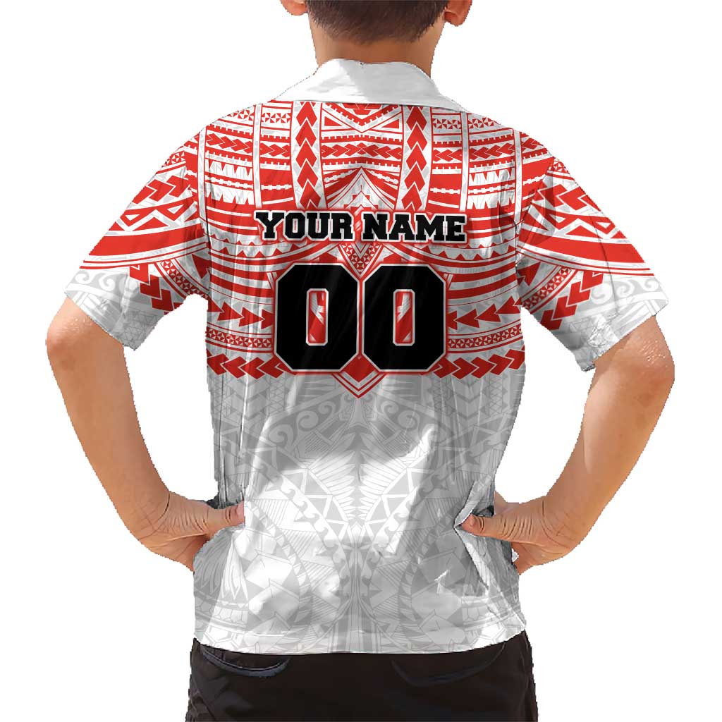 Personalized Sydney Swans Hawaiian Shirt Polynesian Tribal Pattern Heritage Football