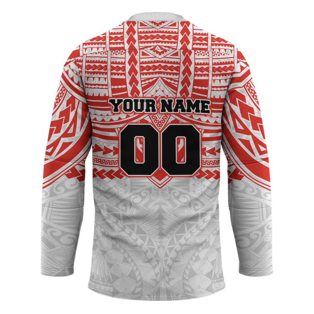Personalized Sydney Swans Hockey Jersey Polynesian Tribal Pattern Heritage Football