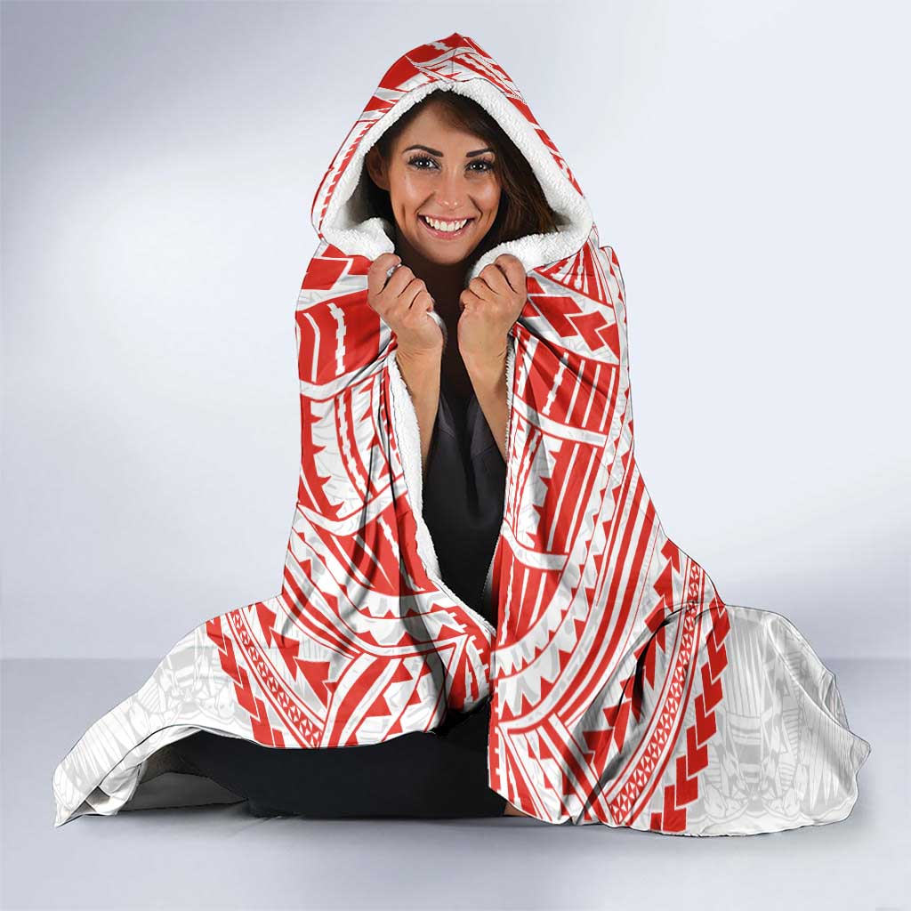 Personalized Sydney Swans Hooded Blanket Polynesian Tribal Pattern Heritage Football