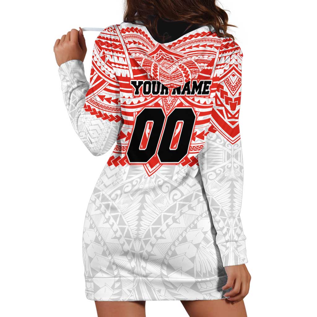 Personalized Sydney Swans Hoodie Dress Polynesian Tribal Pattern Heritage Football
