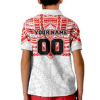 Personalized Sydney Swans Kid Polo Shirt Polynesian Tribal Pattern Heritage Football
