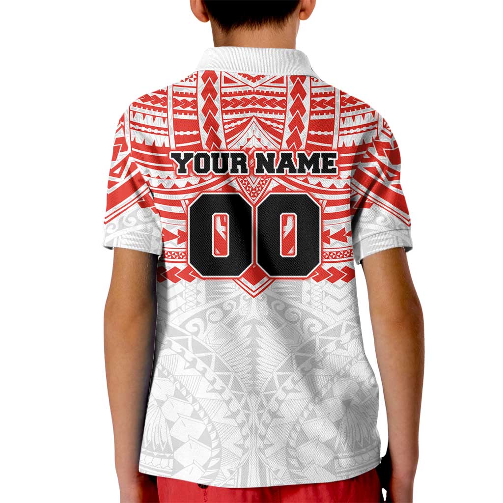 Personalized Sydney Swans Kid Polo Shirt Polynesian Tribal Pattern Heritage Football