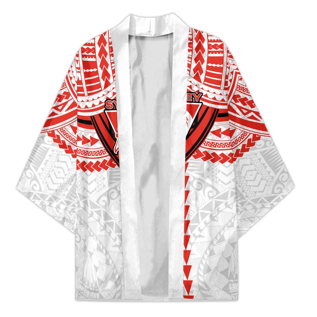 Personalized Sydney Swans Kimono Polynesian Tribal Pattern Heritage Football