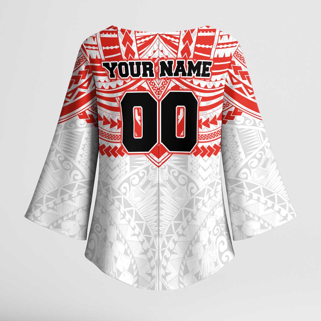 Personalized Sydney Swans Kimono Sleeve Blouse Polynesian Tribal Pattern Heritage Football