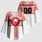 Personalized Sydney Swans Kimono Sleeve Blouse Polynesian Tribal Pattern Heritage Football