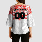 Personalized Sydney Swans Kimono Sleeve Blouse Polynesian Tribal Pattern Heritage Football