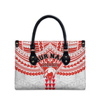 Personalized Sydney Swans Leather Bag Polynesian Tribal Pattern Heritage Football