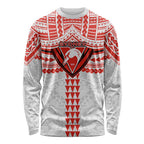 Personalized Sydney Swans Long Sleeve Shirt Polynesian Tribal Pattern Heritage Football