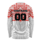 Personalized Sydney Swans Long Sleeve Shirt Polynesian Tribal Pattern Heritage Football