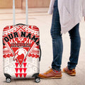 Personalized Sydney Swans Luggage Cover Polynesian Tribal Pattern Heritage Football