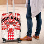 Personalized Sydney Swans Luggage Cover Polynesian Tribal Pattern Heritage Football