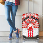 Personalized Sydney Swans Luggage Cover Polynesian Tribal Pattern Heritage Football