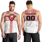 Personalized Sydney Swans Men Tank Top Polynesian Tribal Pattern Heritage Football