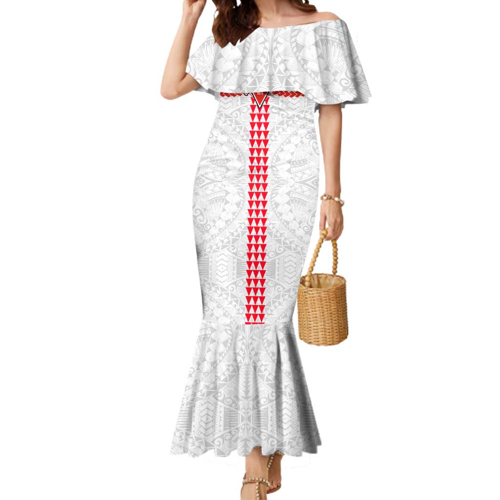 Personalized Sydney Swans Mermaid Dress Polynesian Tribal Pattern Heritage Football