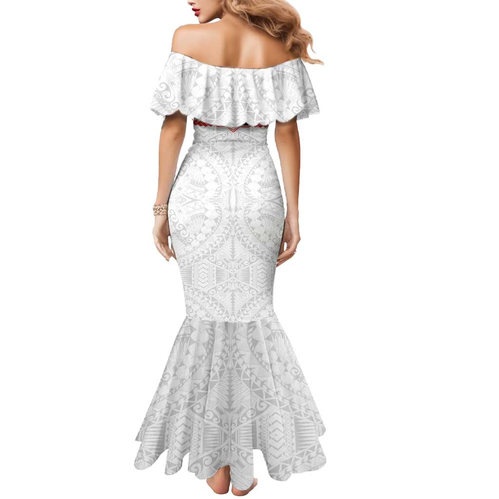 Personalized Sydney Swans Mermaid Dress Polynesian Tribal Pattern Heritage Football