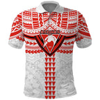 Personalized Sydney Swans Polo Shirt Polynesian Tribal Pattern Heritage Football