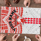 Personalized Sydney Swans Puzzle Polynesian Tribal Pattern Heritage Football